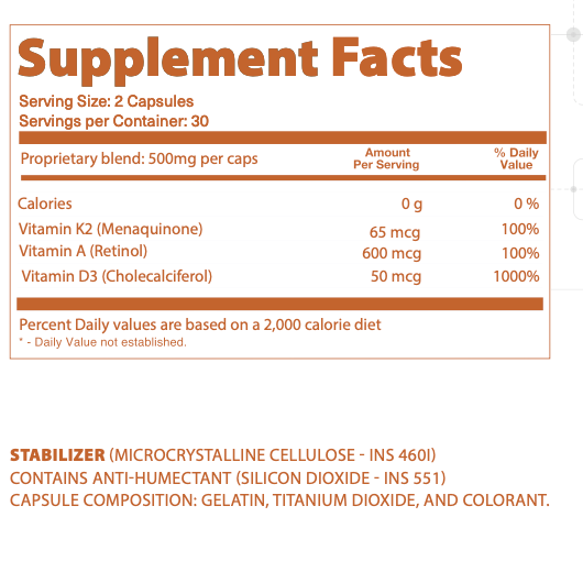 D3 Vitamin with K2 and A